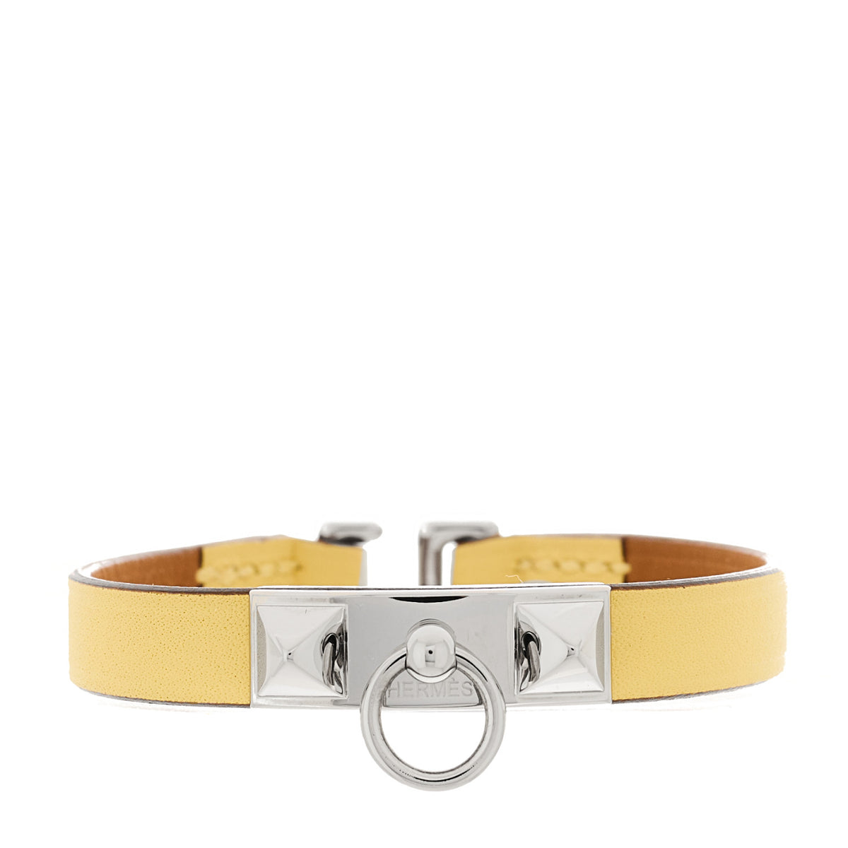 Hermes Swift Mini Rivale Bracelet T2 Jaune Poussin 1 of 5