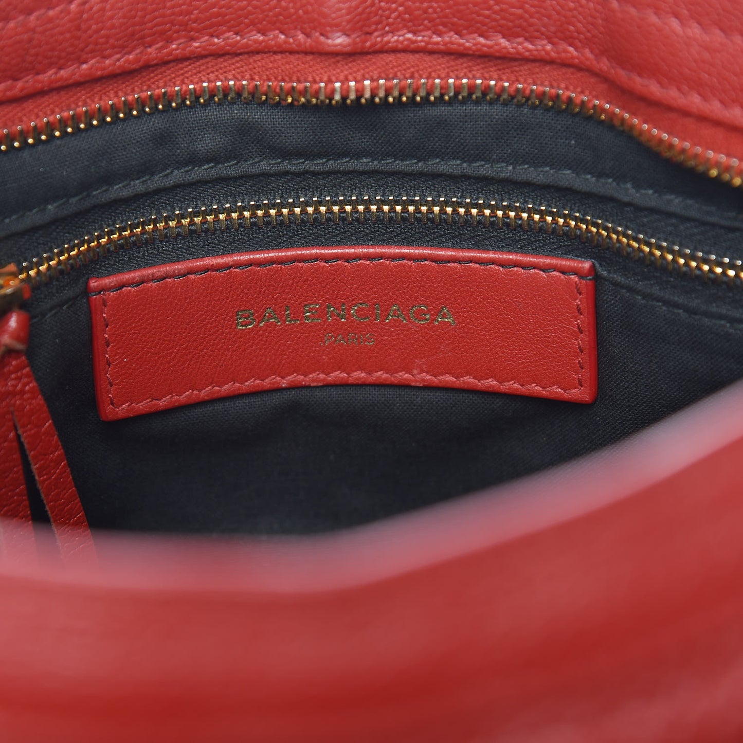 Chevre Gold Metallic Edge Hardware S City Rouge Groseille