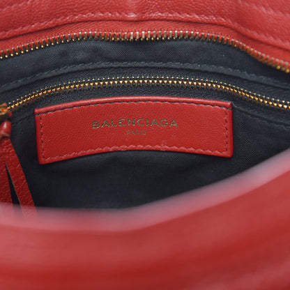 Balenciaga Chevre Gold Metallic Edge Hardware S City Rouge Groseille 6 of 17