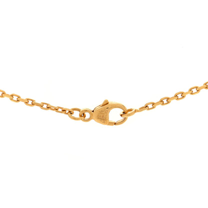 Hermes Lacquered Gold Mini Pop H Pendant Necklace White 5 of 6