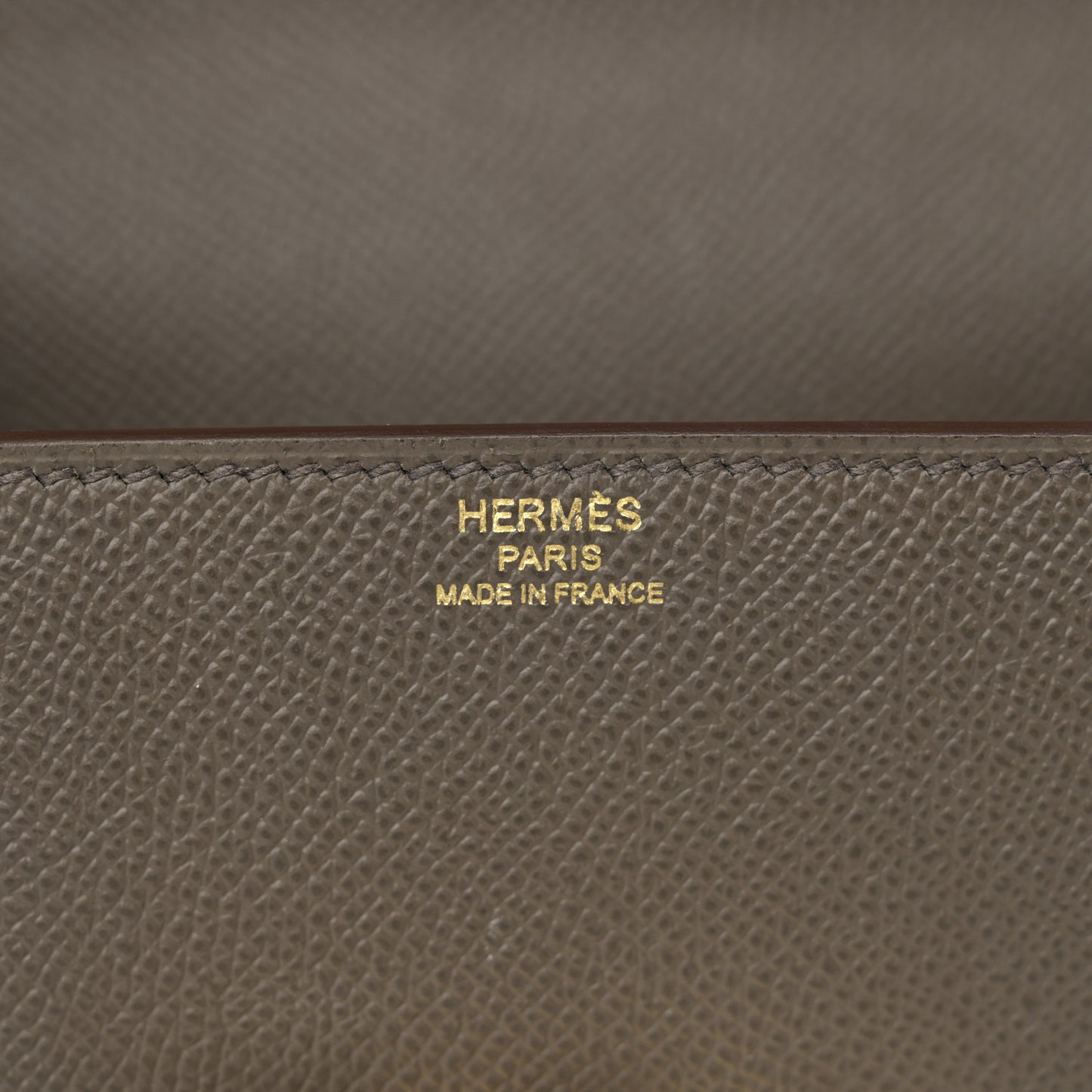 Epsom Cinhetic Boxy Top Handle Bag Etain