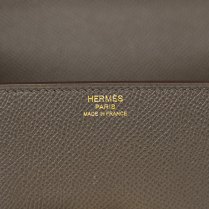 Hermes Epsom Cinhetic Boxy Top Handle Bag Etain 6 of 11