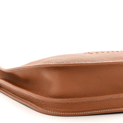 Hermes Taurillon Clemence Evelyne III PM Gold 9 of 11