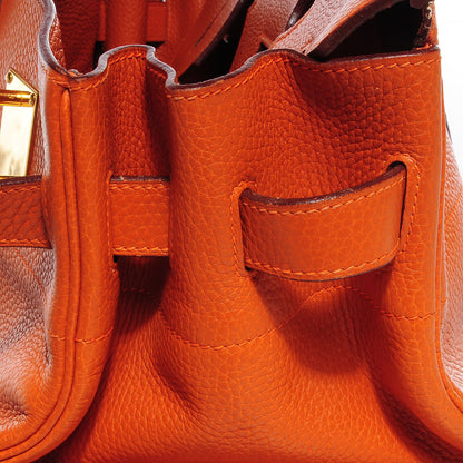 Hermes Taurillon Clemence JPG Birkin 42 Orange 9 of 17