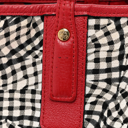 MCM Visetos Medium Liz Reversible Shopper Tote Ruby Red 18 of 31