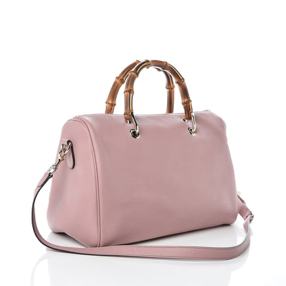 Gucci Calfskin Bamboo Medium Shopper Boston Pink 4 of 12