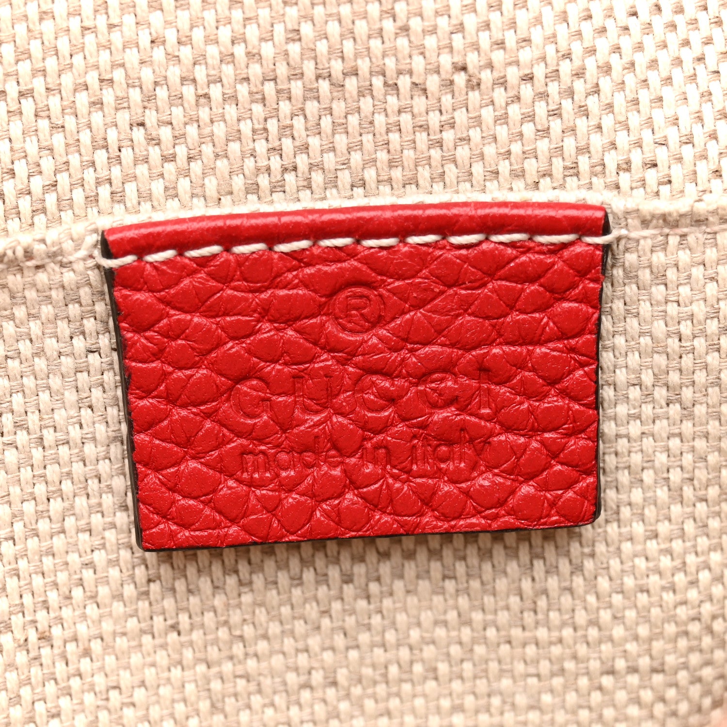 Gucci Pebbled Calfskin Small Soho Disco Bag Tabasco Red 6 of 14