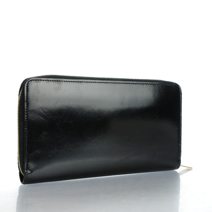 Celine Spazzolato Calfskin Large Zip Around Multifunction Wallet Black 3 of 8