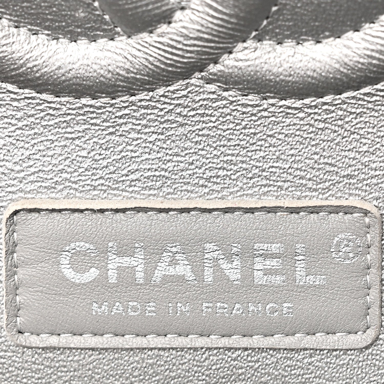 Chanel Metallic Caviar Quilted Medium Double Flap Silvery 6 of 10