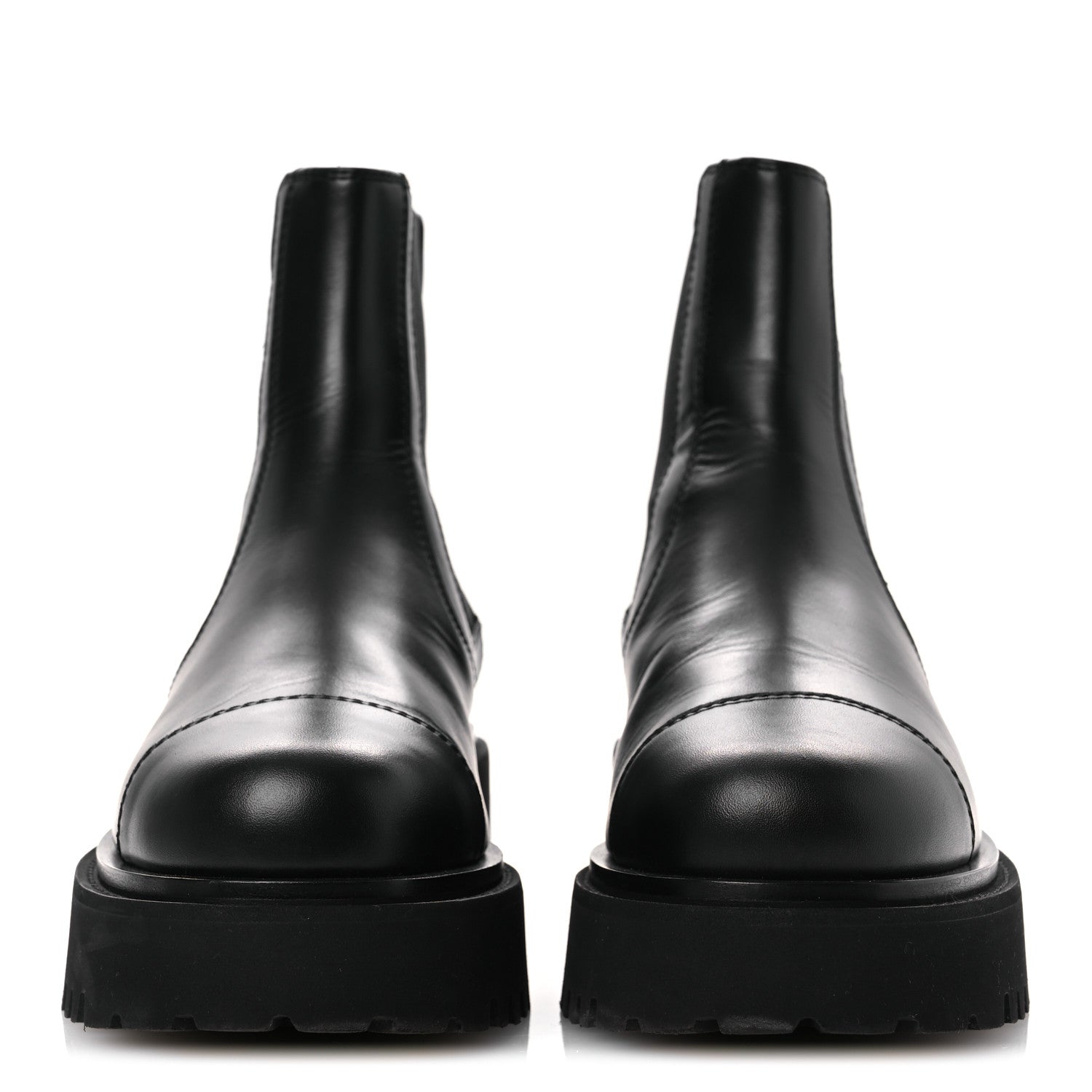 Chanel Calfskin Cap Toe CC Short Boots 36 Black 3 of 11