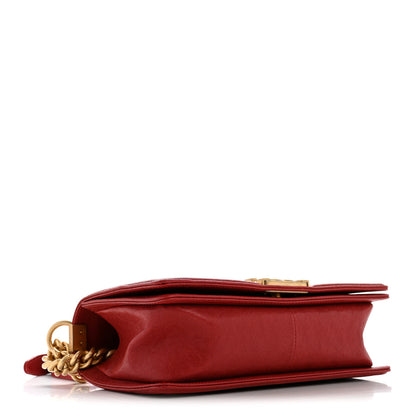 Chanel Lambskin Quilted Medium Boy Flap Red 4 of 11