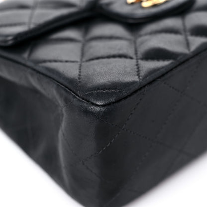 Chanel Lambskin Quilted Mini Square Flap Black 7 of 18