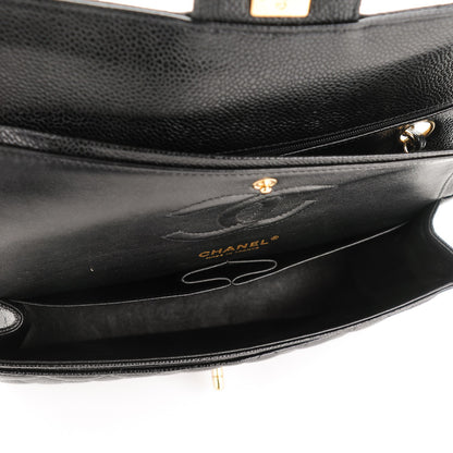 Chanel Caviar Quilted Medium Double Flap Black 5 of 7