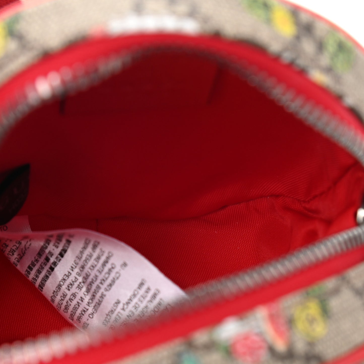 GG Supreme Monogram Web Childrens Print Round Belt Bag Multicolor