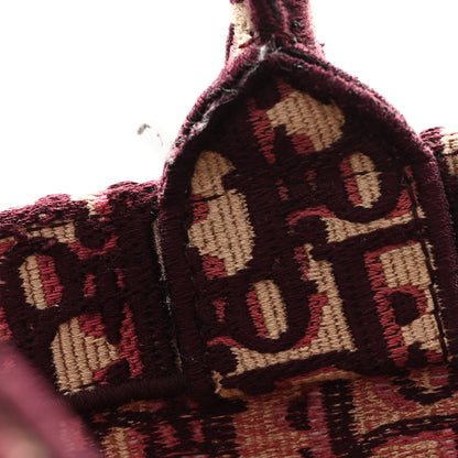 Christian Dior Oblique Large Book Tote Burgundy Multicolor 11 of 11