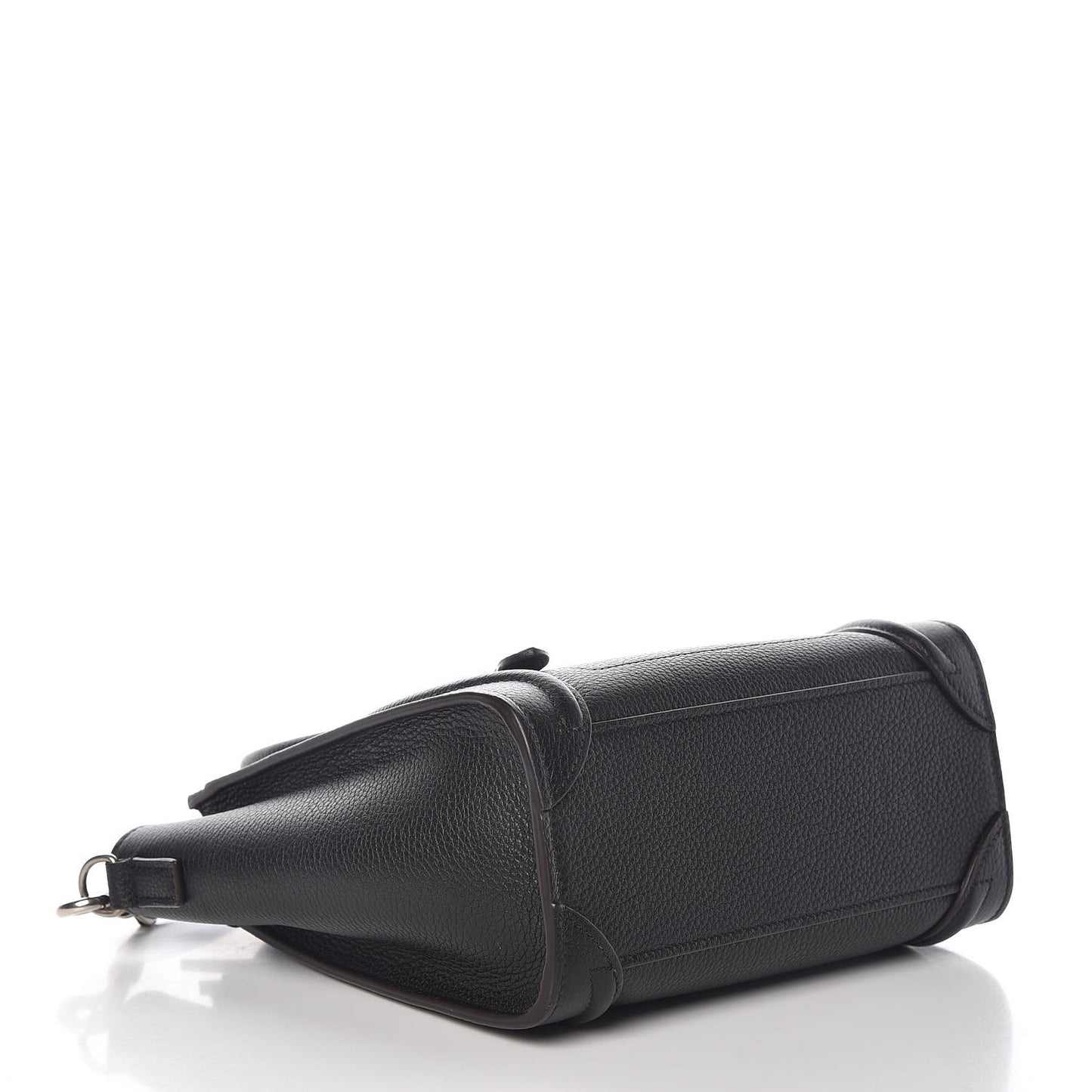 Drummed Calfskin Nano Luggage Black