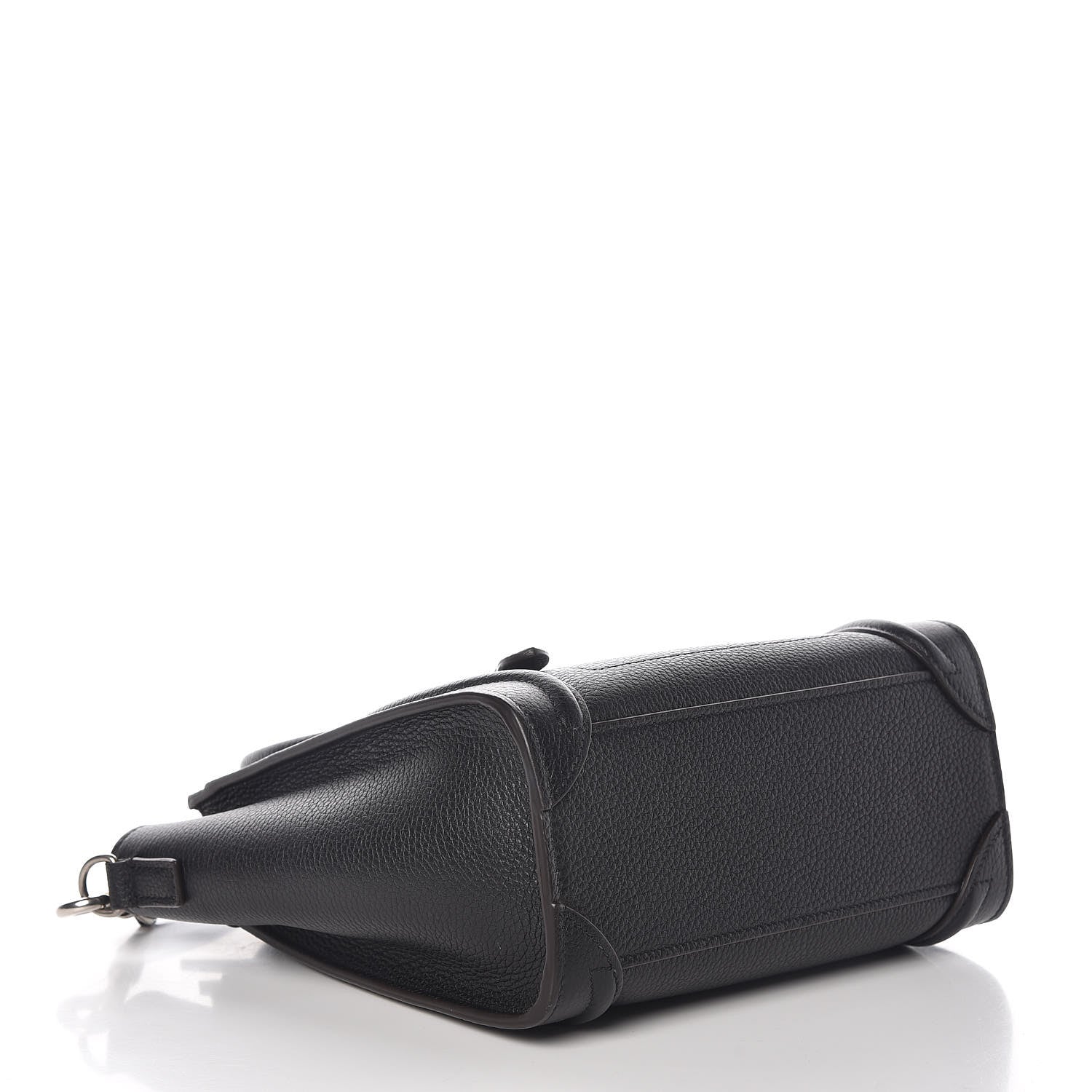 Celine Drummed Calfskin Nano Luggage Black 4 of 10
