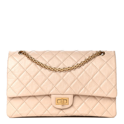 Chanel Aged Calfskin Quilted 2.55 Reissue 226 Flap Light Beige 1 of 10
