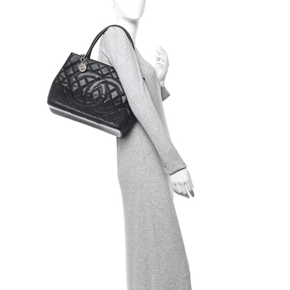 Chanel Caviar Quilted Medallion Tote Black 2 of 13