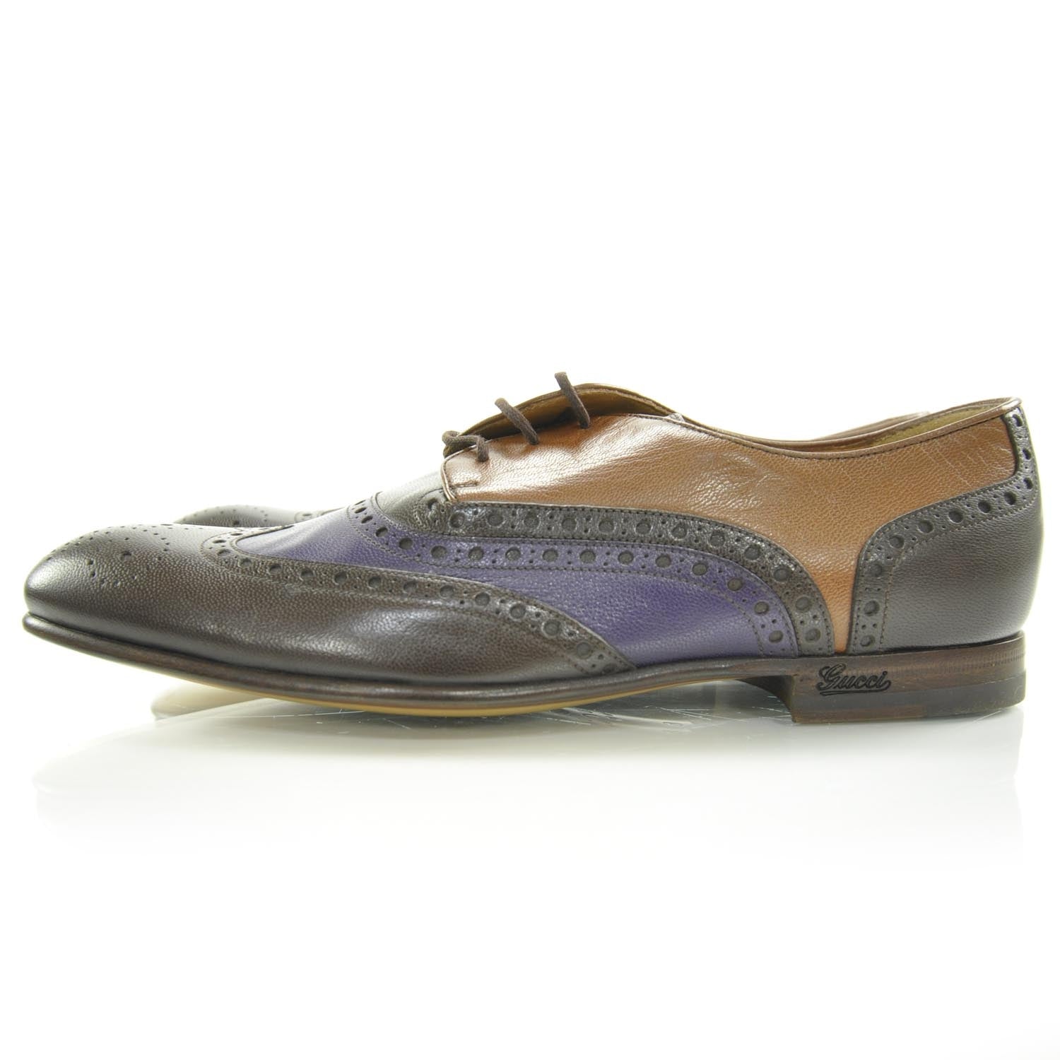 Gucci Mens Lace Up Oxfords 6 Tri-Color 3 of 8