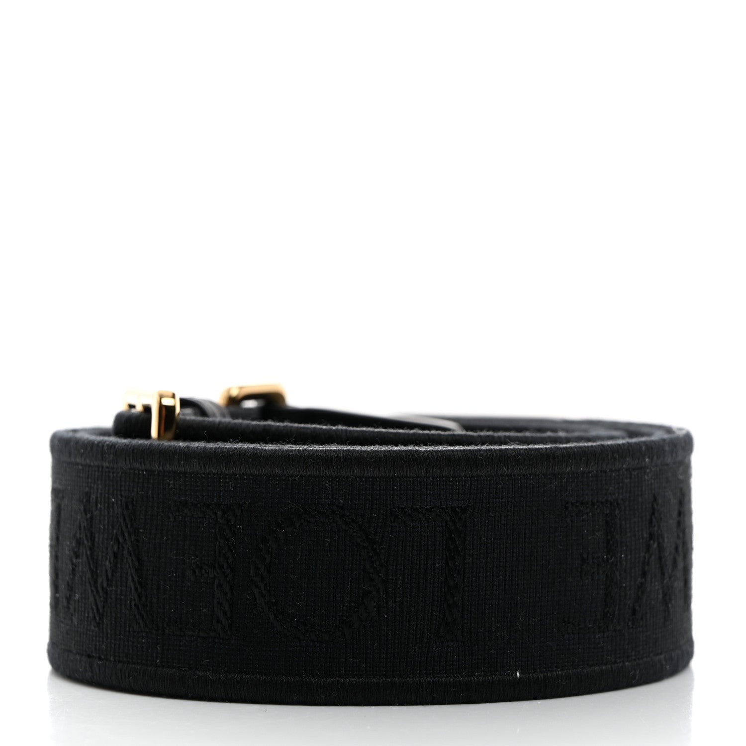 Loewe Calfskin Jacquard Webbing Anagram Strap Black 2 of 5