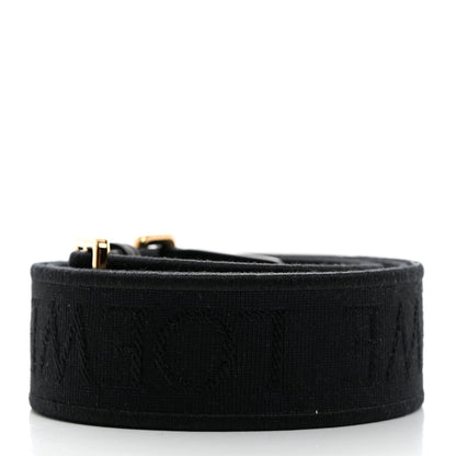 Loewe Calfskin Jacquard Webbing Anagram Strap Black 2 of 5