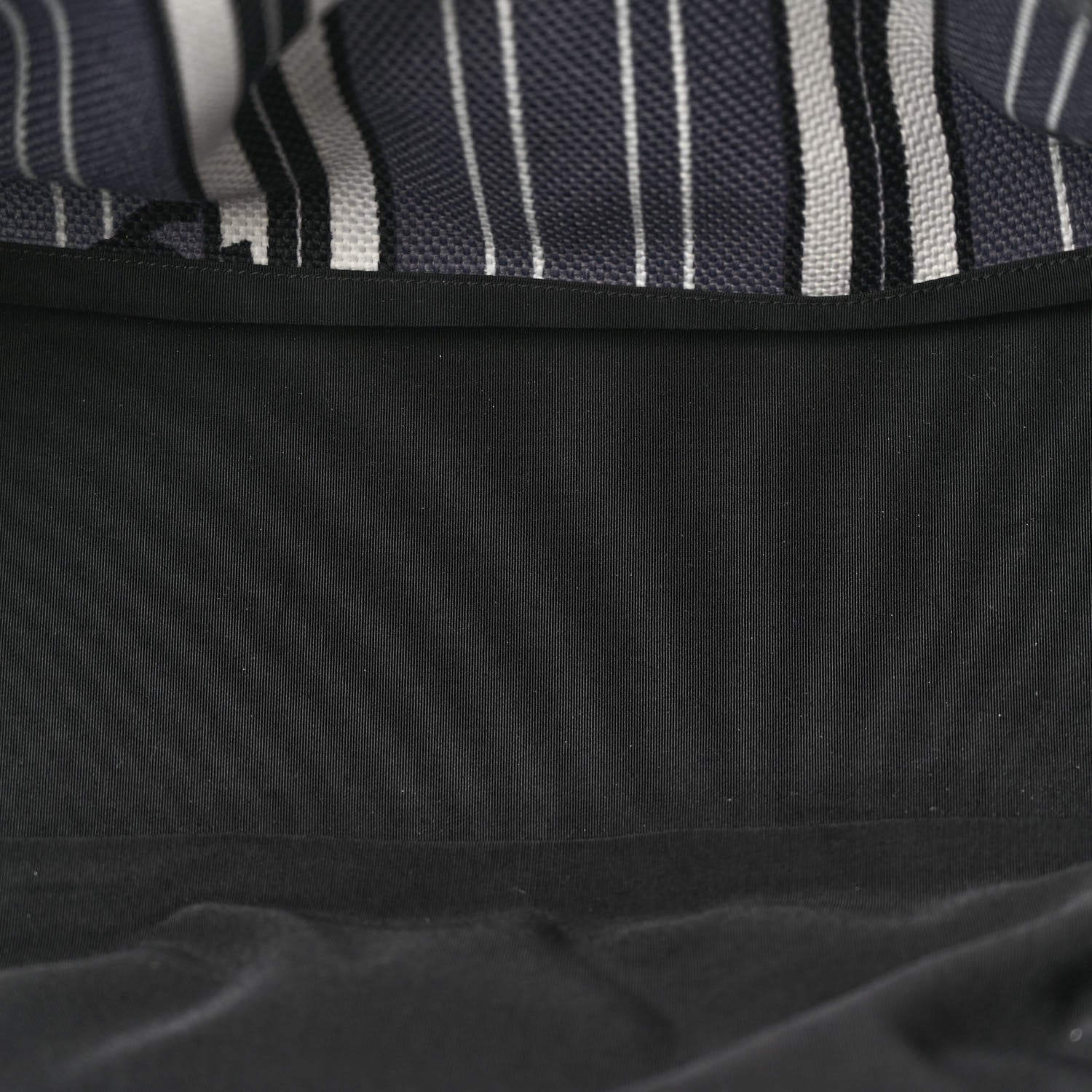 Chanel Striped Canvas CC Tote Blue White Black 5 of 19