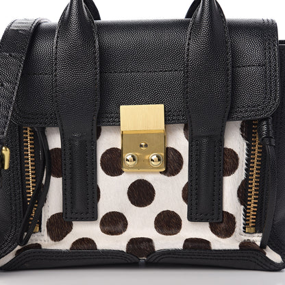3.1 Phillip Lim 3.1 Calf Hair Polka Dot Mini Pashli Satchel Black 6 of 8