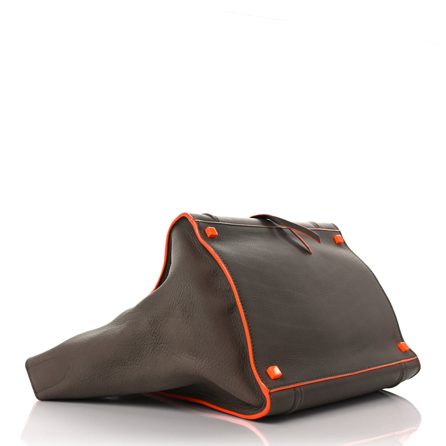 Supple Calfskin Medium Phantom Luggage Grey