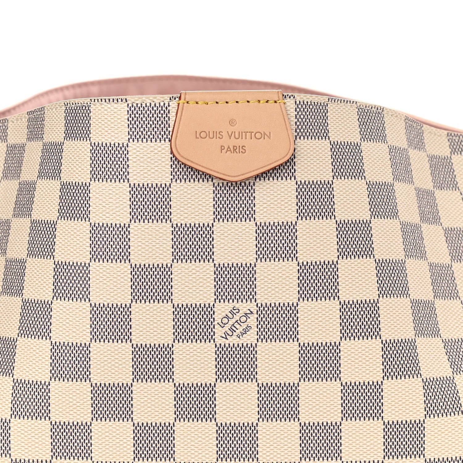 Louis Vuitton Damier Azur Graceful MM Rose Ballerine 9 of 12