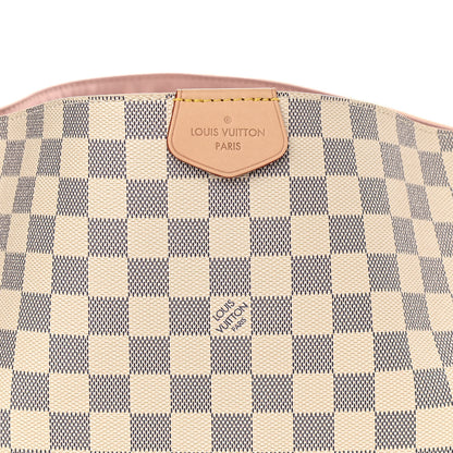 Louis Vuitton Damier Azur Graceful MM Rose Ballerine 9 of 12