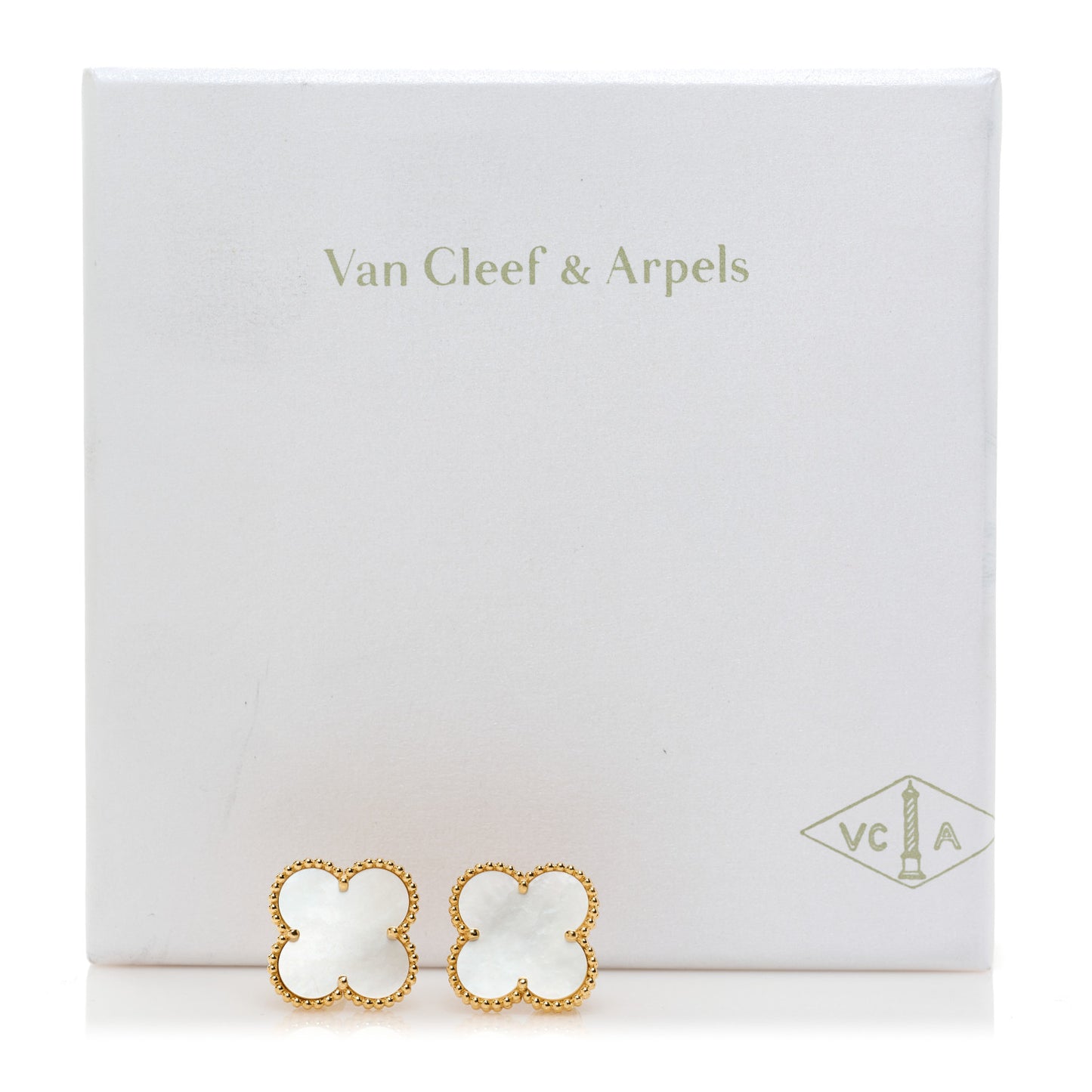 18K Yellow Gold Mother of Pearl Magic Alhambra Earrings