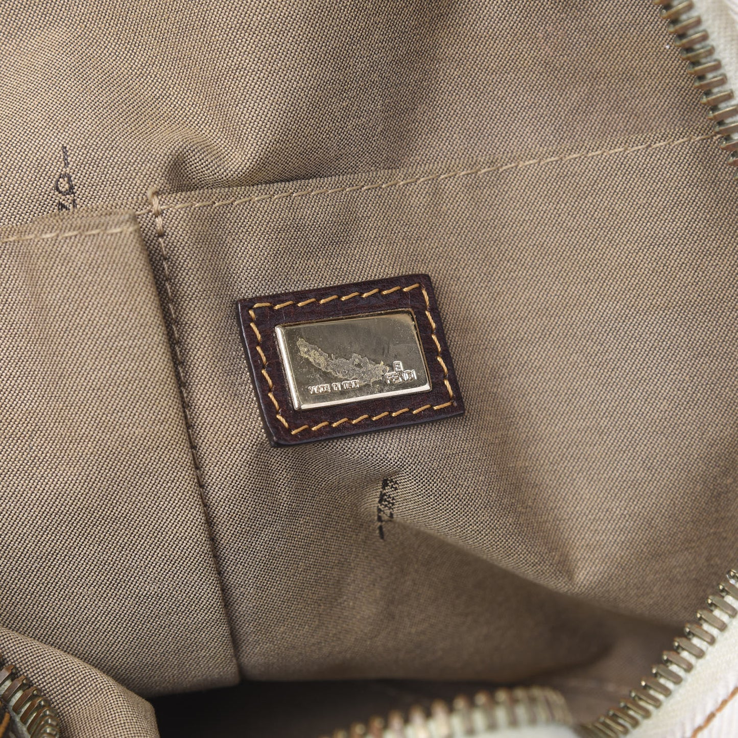 Canvas Zucca Zucchino Spalmati B Mix Tote White Mogano Panna