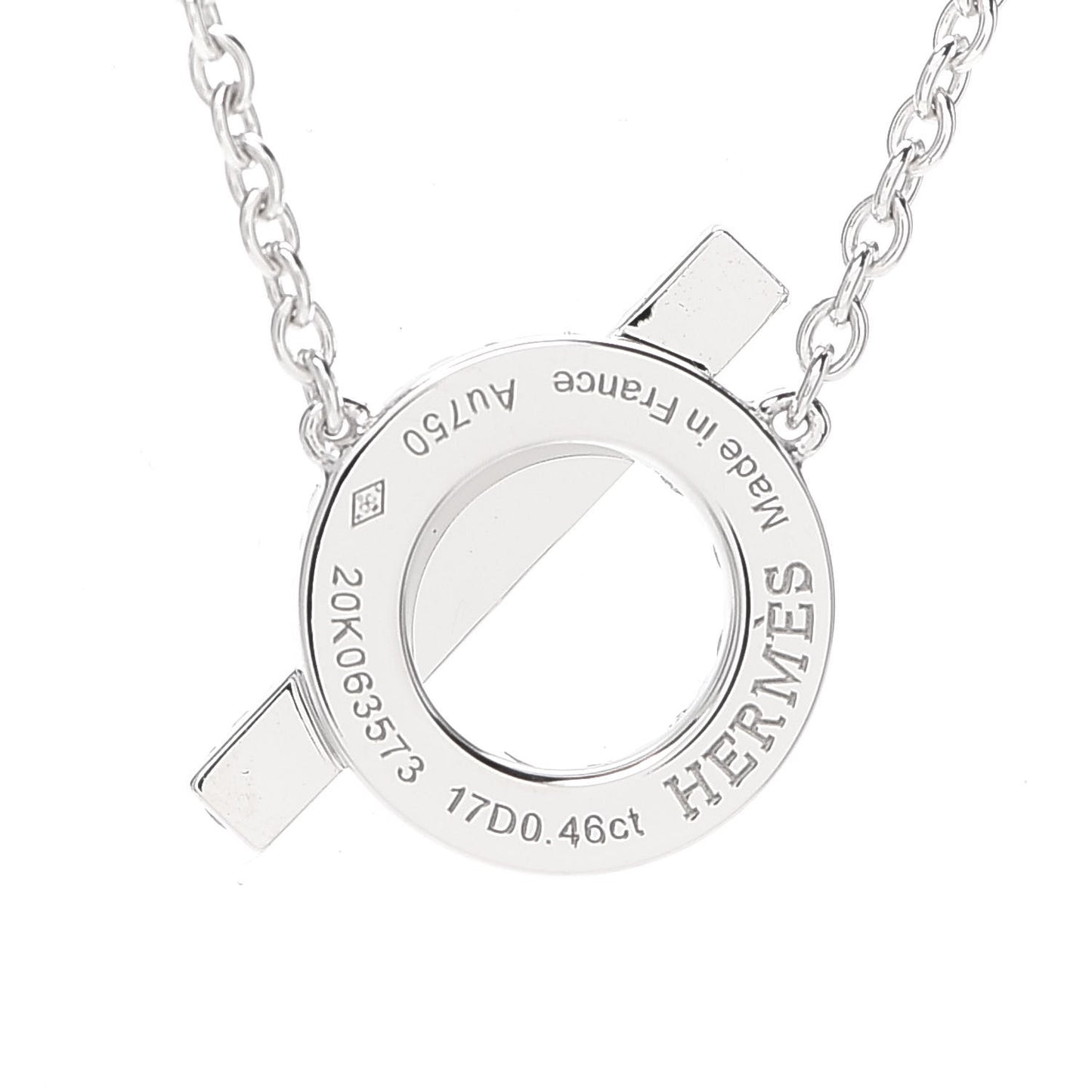 18K White Gold Diamond Finesse Pendant Necklace