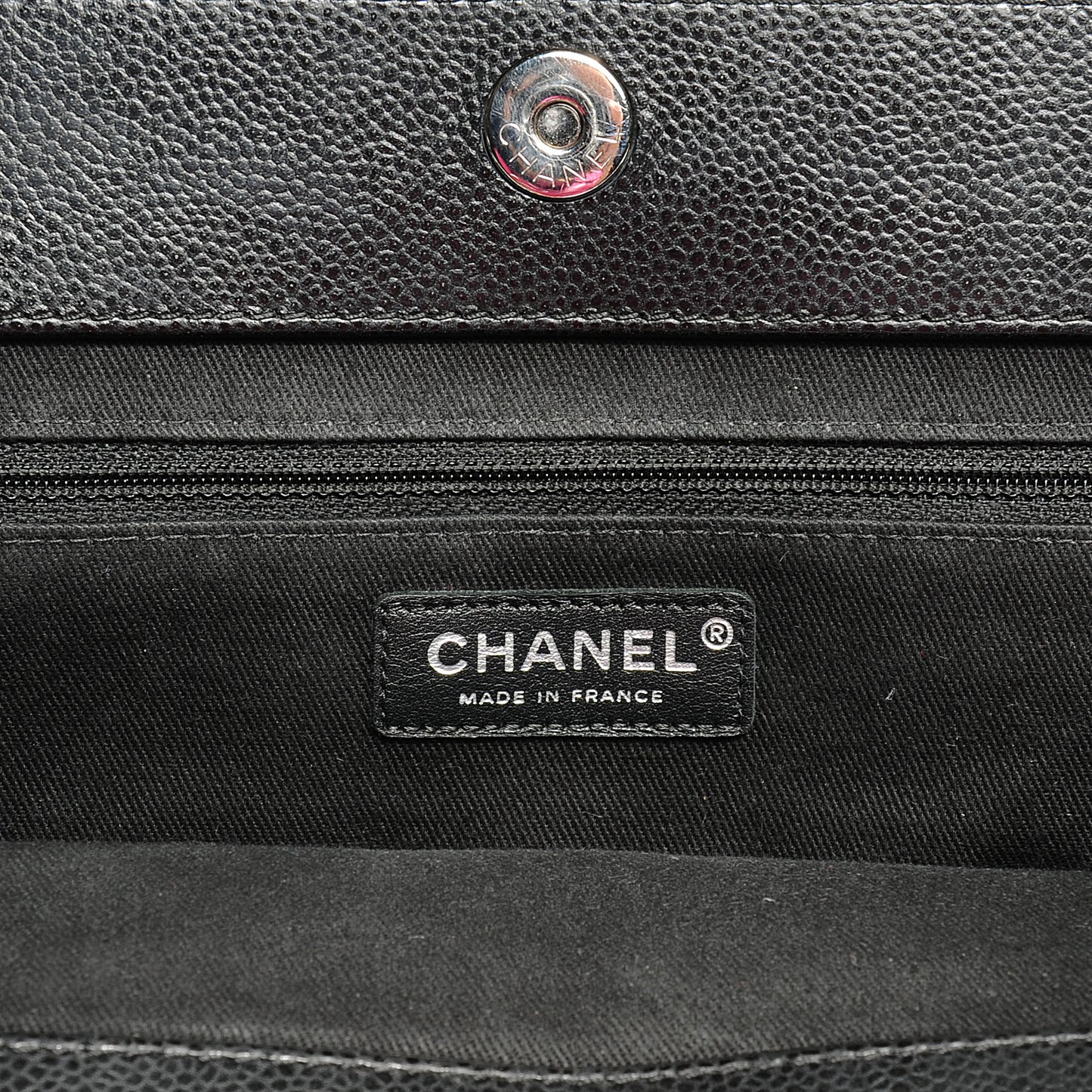 Caviar Timeless CC Shopping Tote Black