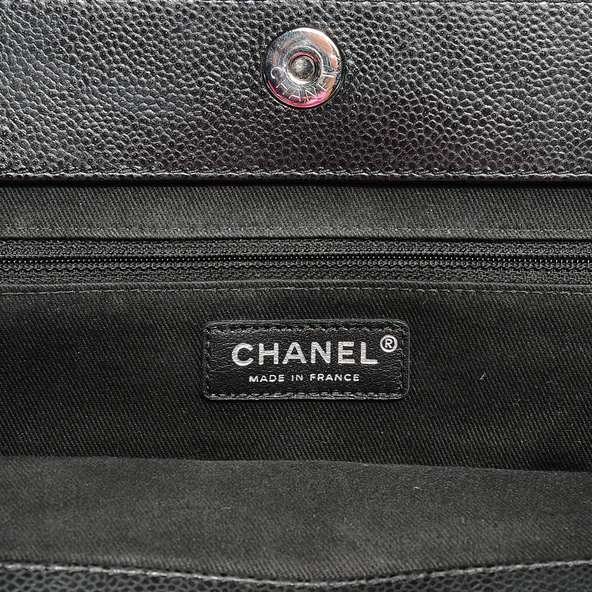 Chanel Caviar Timeless CC Shopping Tote Black 7 of 8