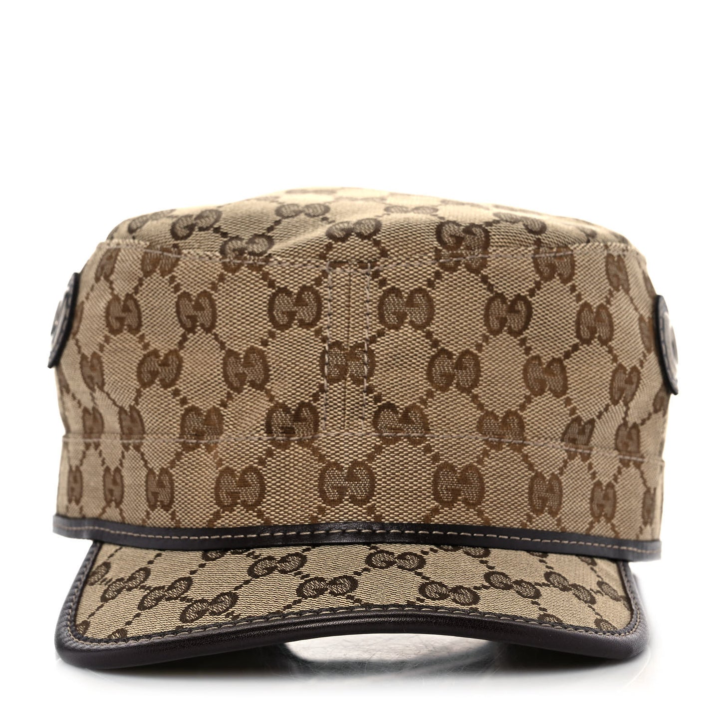 Monogram Military Hat XL Brown