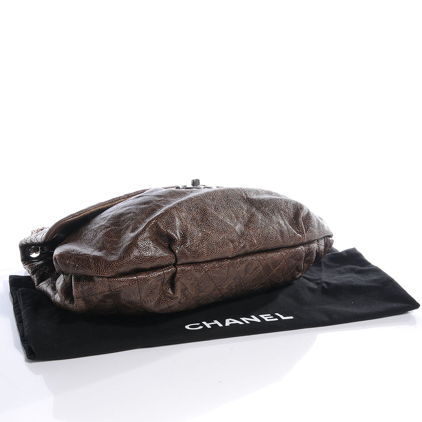 Caviar Maxi Elastic Flap Brown