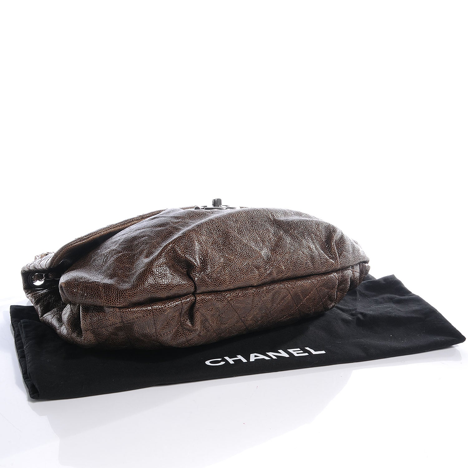 Chanel Caviar Maxi Elastic Flap Brown 4 of 8