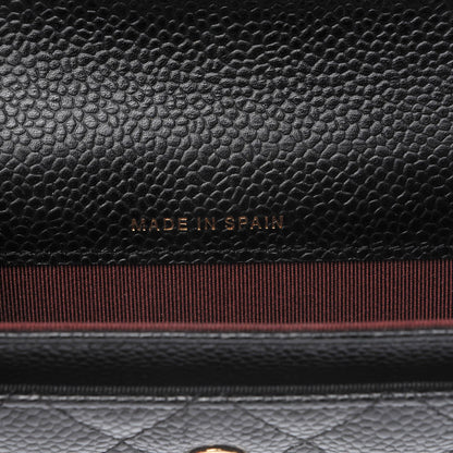Chanel Caviar Quilted Flap Card Holder Black 7 of 8