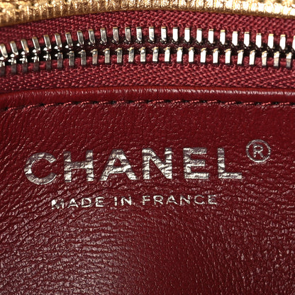 Chanel Metallic Calfskin Lizard Embossed Small East West Flap Gold 6 of 12