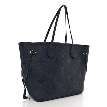 Louis Vuitton Empreinte Monogram Giant Neverfull MM Navy 3 of 9