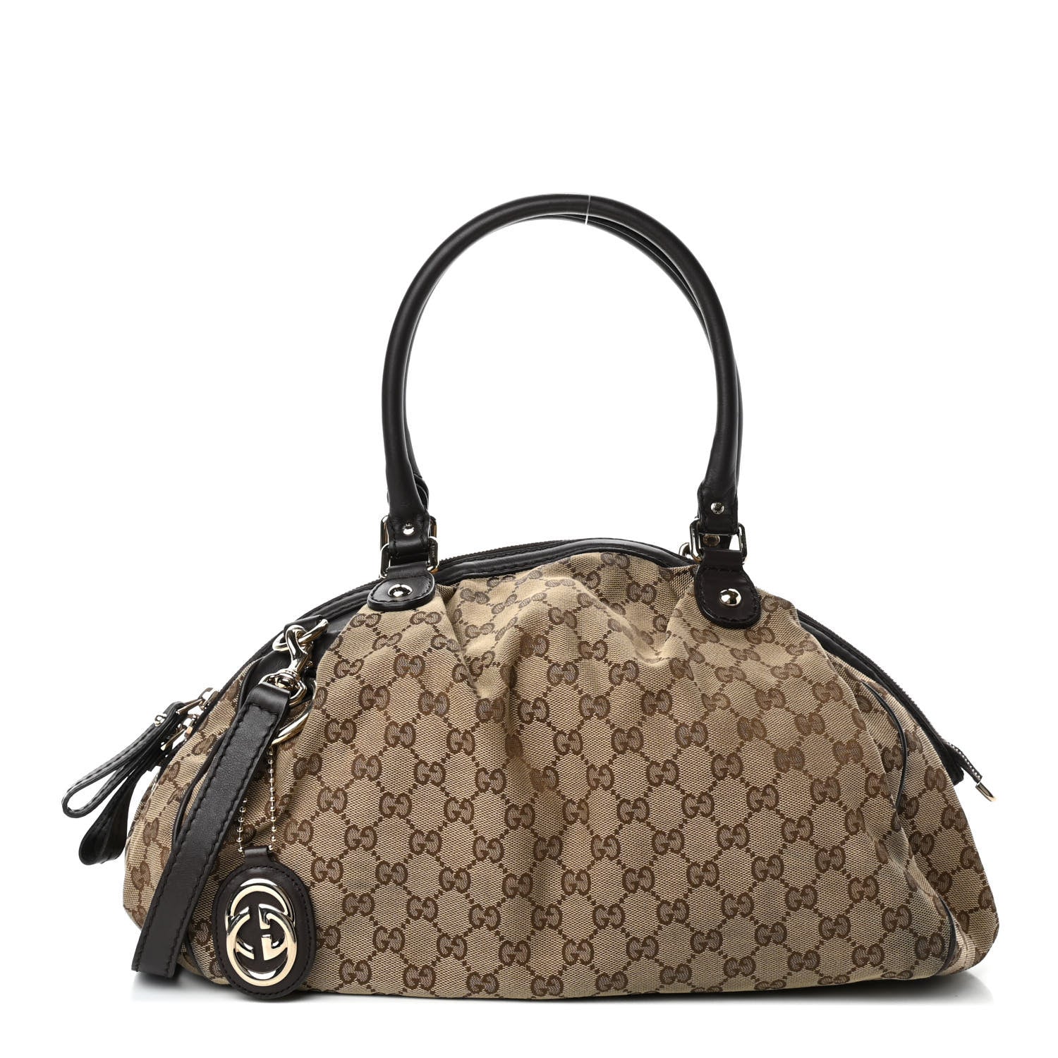 Gucci Monogram Medium Sukey Boston Bag Brown 1 of 4
