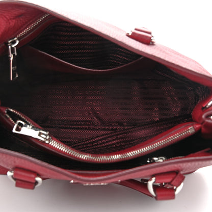 Prada Vitello Daino Tote Cerise 5 of 9