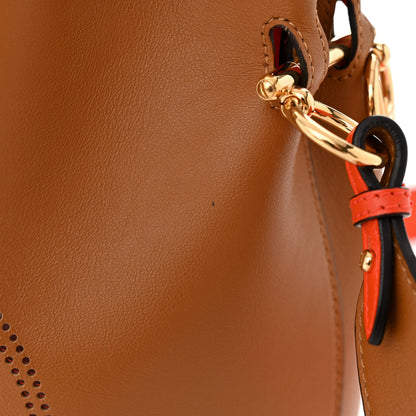 Fendi Vitello Grace F is Fendi Stamp Patch Perforated Small Mon Tresor Bucket Bag Nocciola 11 of 11