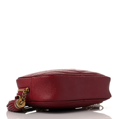 Saint Laurent Grain De Poudre Matelasse Monogram Mini Lou Camera Bag Eros Red 4 of 10