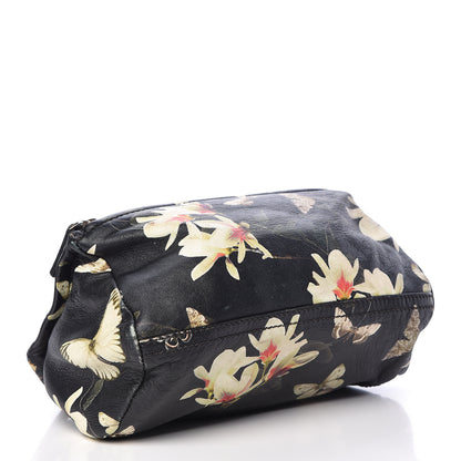 Givenchy Lambskin Magnolia and Moth Print Mini Pandora Black 4 of 13