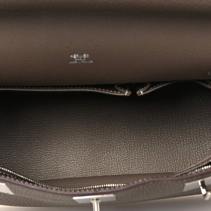 Hermes Taurillon Clemence Jypsiere 28 Etoupe 5 of 10