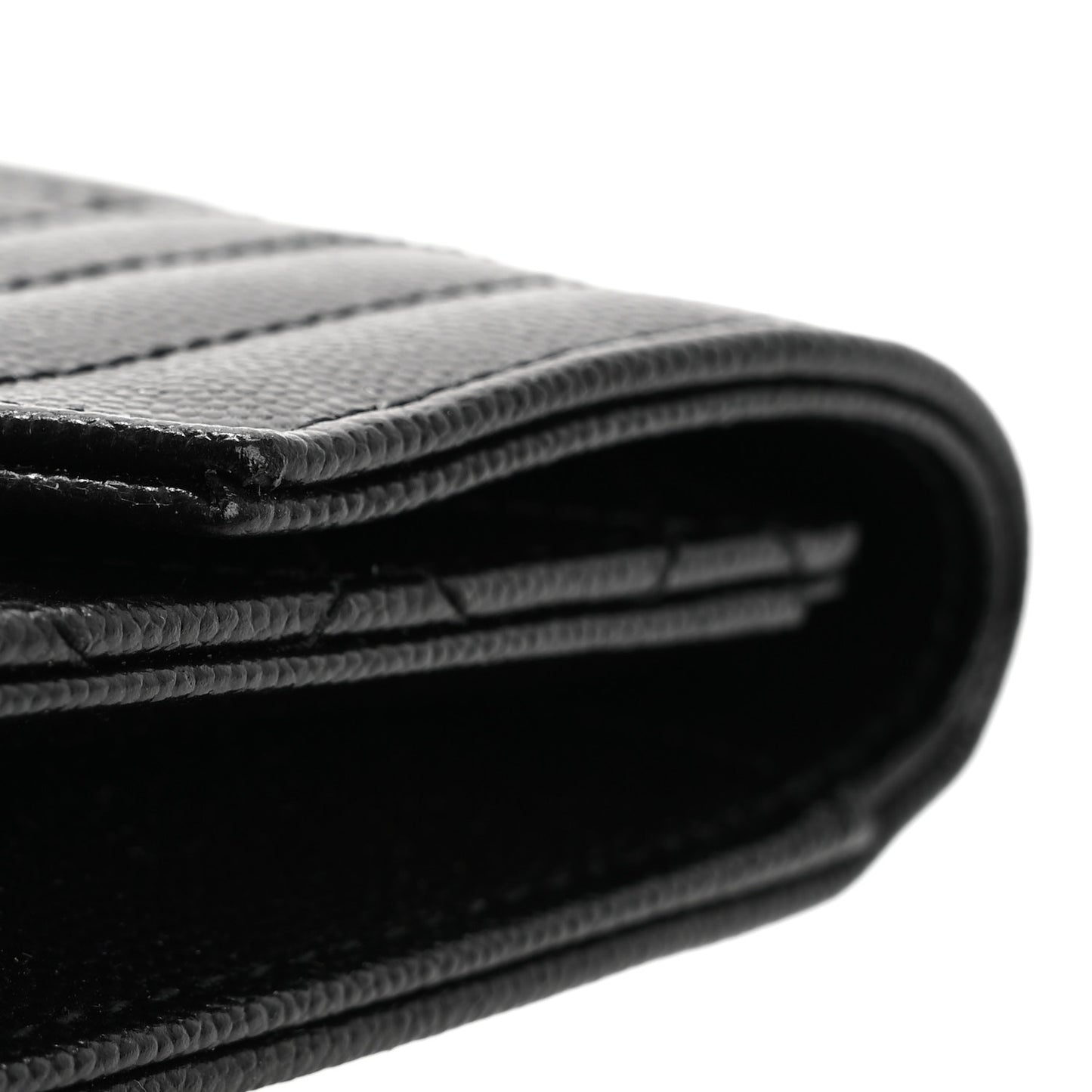 Grain De Poudre Textured Mixed Matelasse Triquilt Monogram Clutch Black