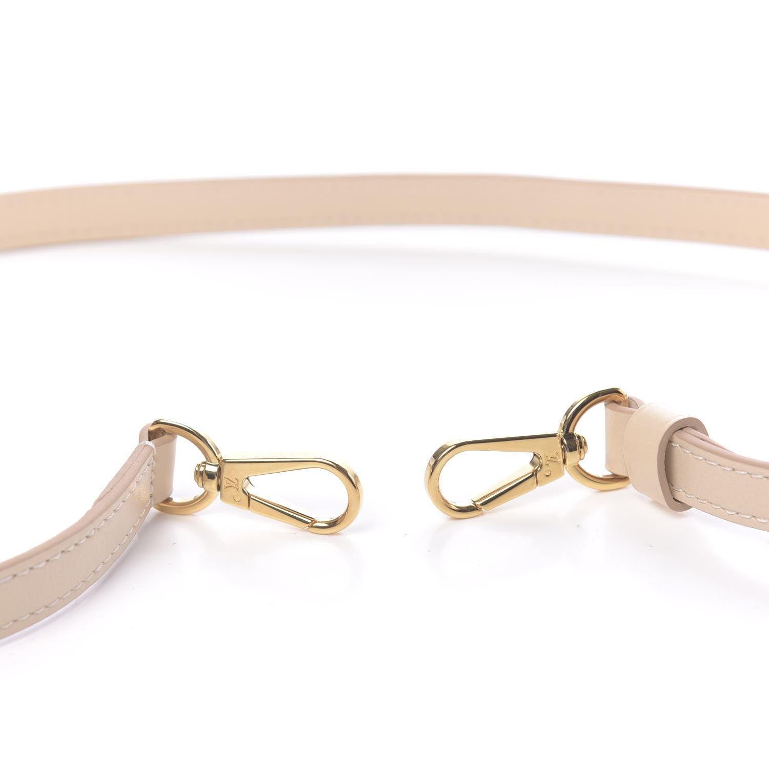 Louis Vuitton Calfskin 16mm Adjustable Shoulder Strap Creme 3 of 3